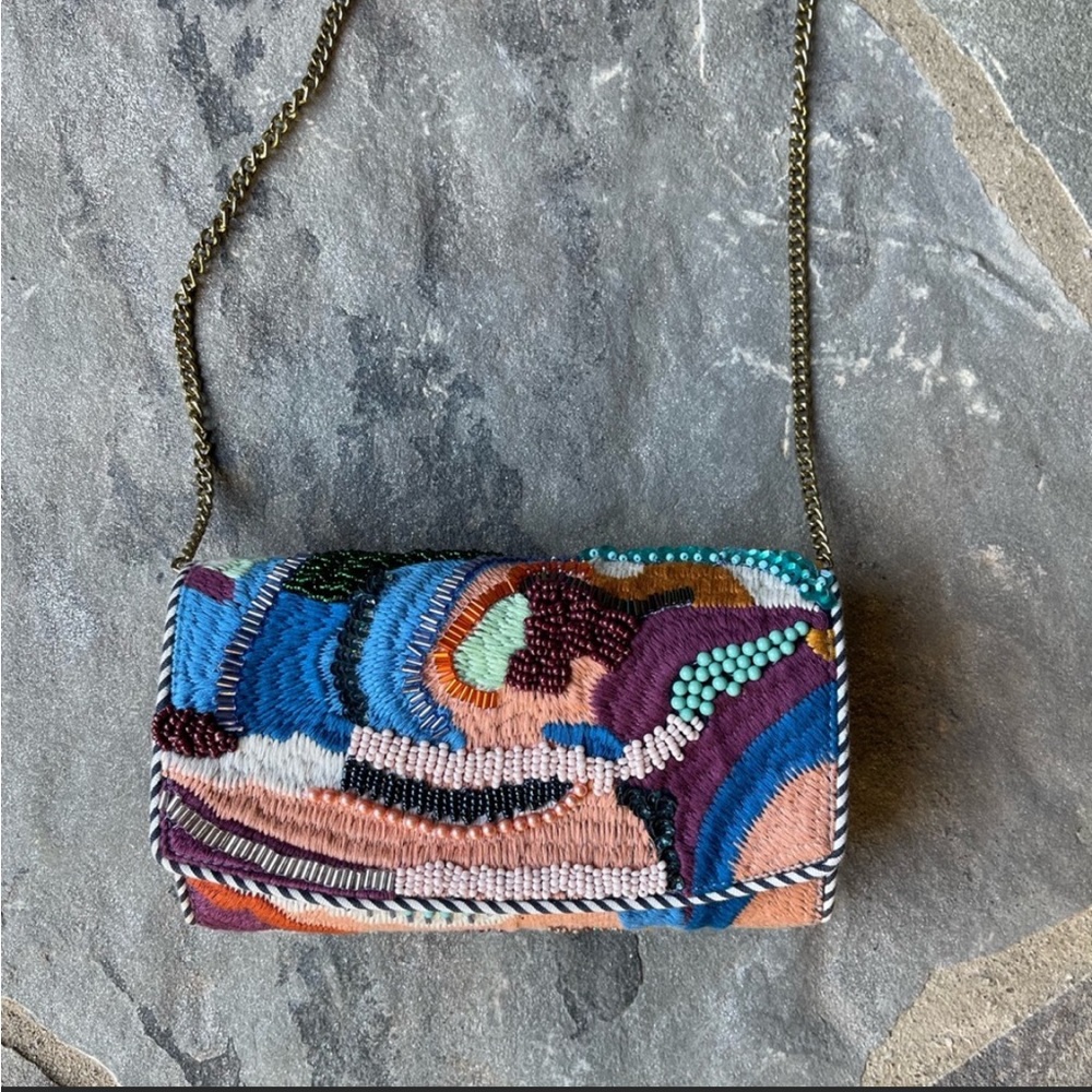 Beaded colorful clutch✨